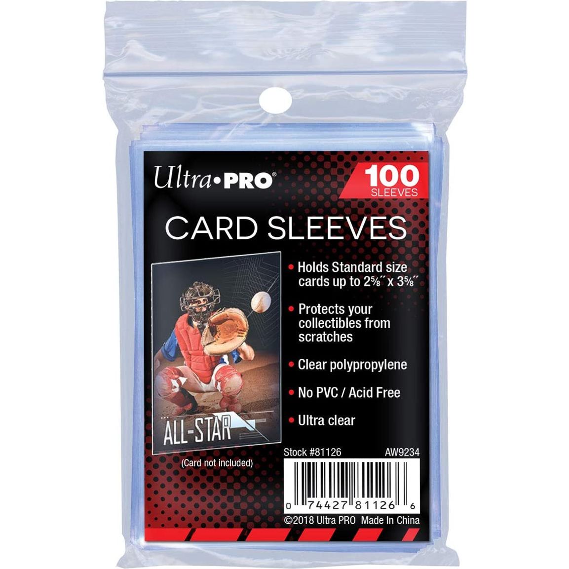 Ultra Pro Soft Card Sleeves 2-5/8