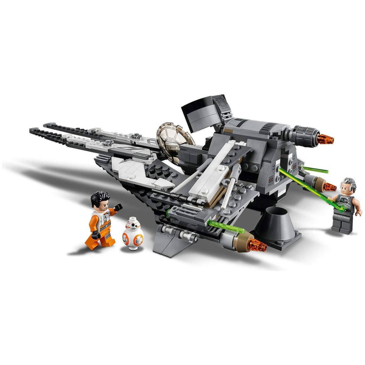 Lego Star Wars BLACK ACE TIE INTERCEPTOR Griff Halloran Poe BB8 75242
