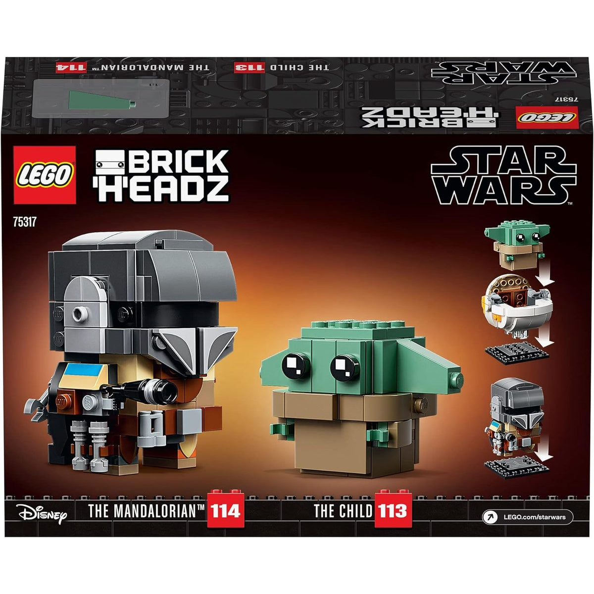LEGO BrickHeadz The Mandalorian and The Child 75317