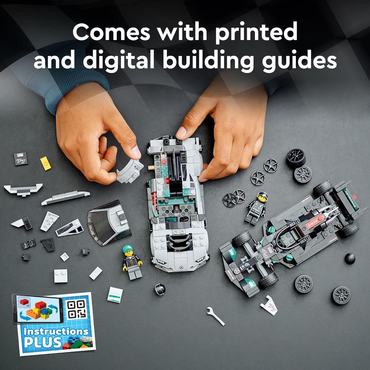 Lego Mercedes-AMG F1 W12 E Performance &amp; Mercedes-AMG Project One 76909