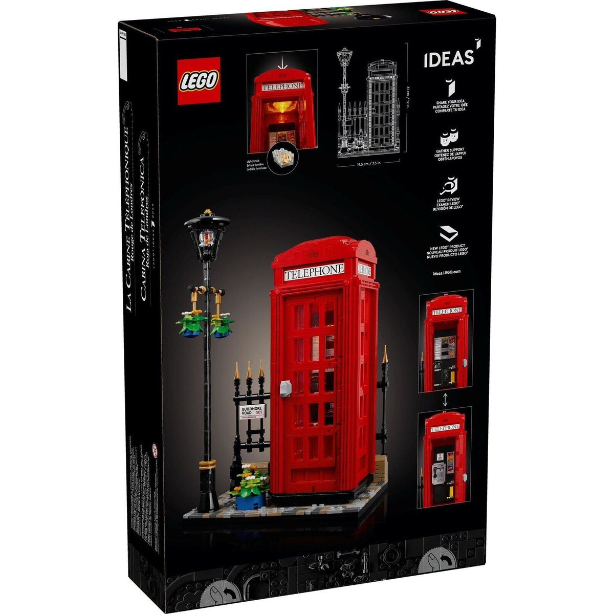 LEGO Red London Telephone Box 21347