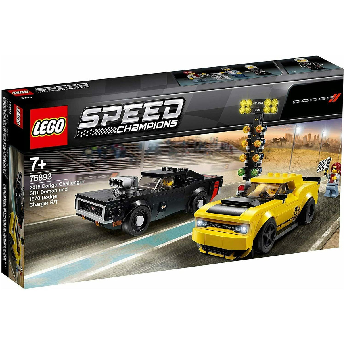 Lego 75893 Speed Champions 2018 Dodge Challenger SRT &amp; 1970 Dodge Charger 75893