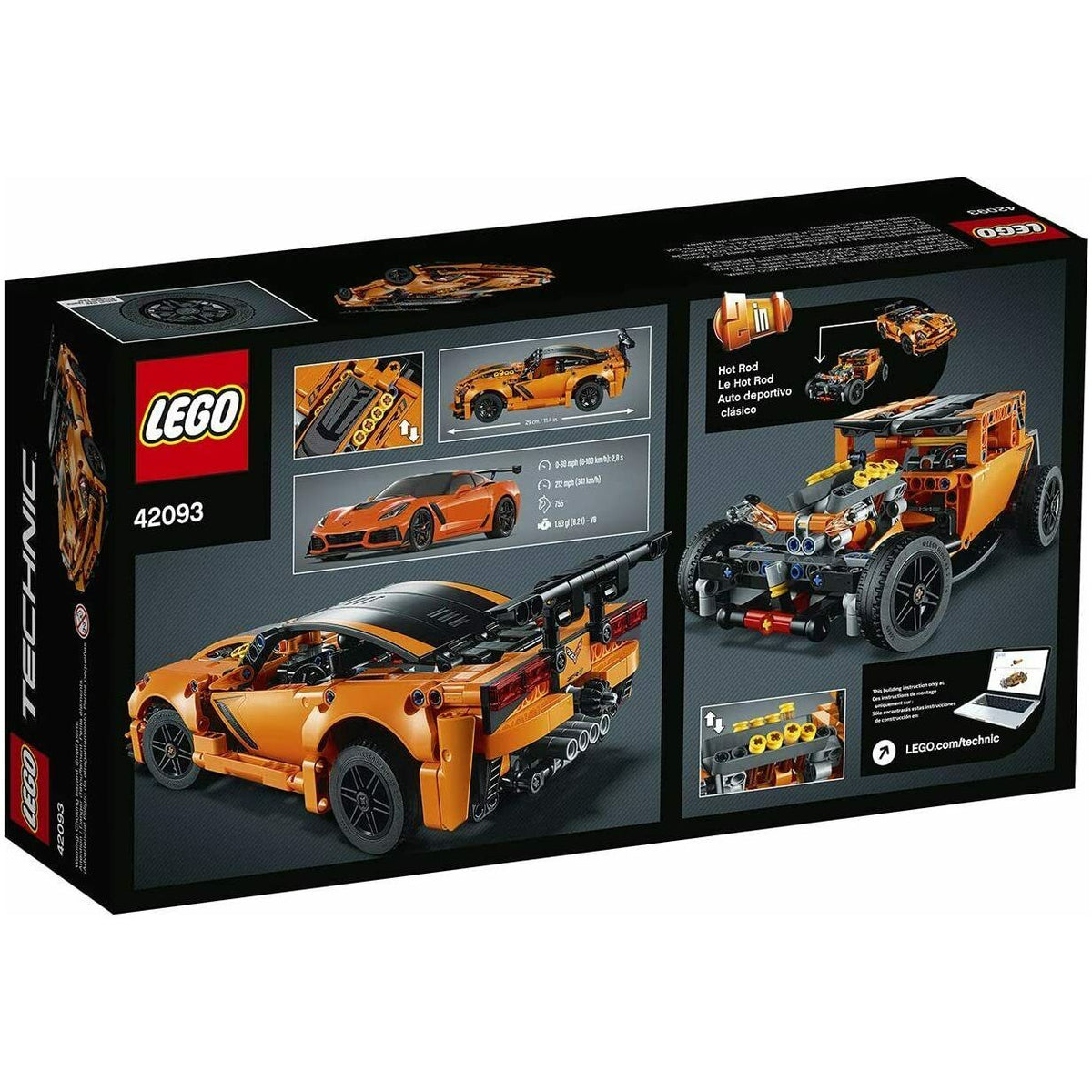 Lego Technic Chevrolet Corvette ZR1 42093