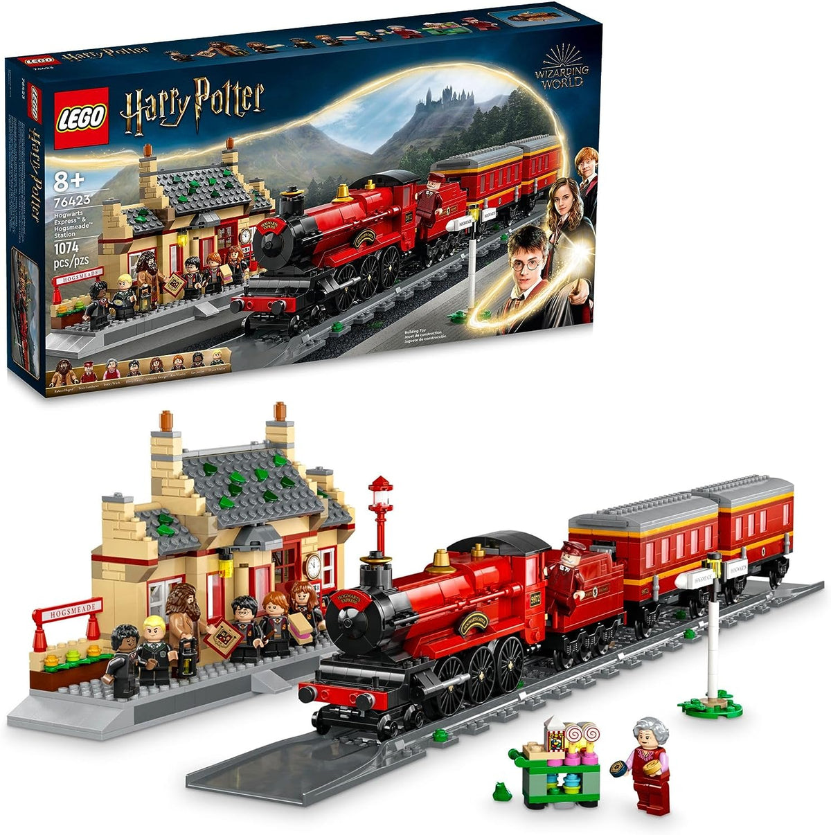 Lego Hogwarts Express Train Set with Hogsmeade Station 76423