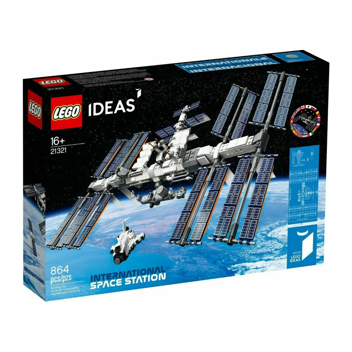 LEGO Ideas International Space Station 21321 NASA Shuttle Rocket ISS